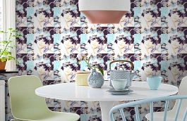 Обои VP3003 фото в интерьере кухни превью