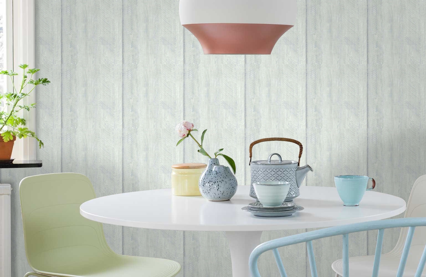 Обои LC30805 фото в интерьере кухни