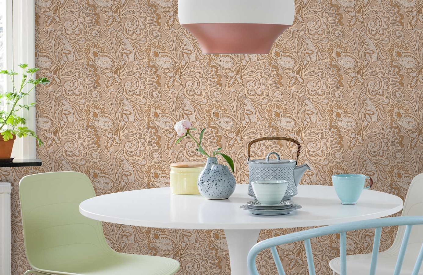 Обои 56823 фото в интерьере кухни