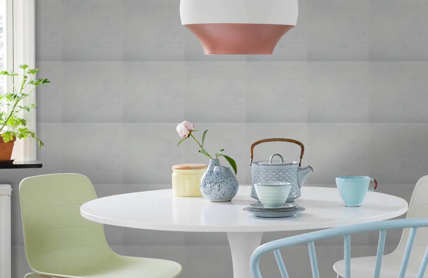 Обои 5704 фото в интерьере кухни