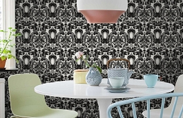 Обои 13233-50 фото в интерьере кухни превью