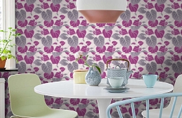 Обои 15011-40 фото в интерьере кухни превью