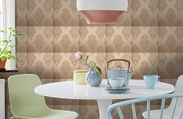 Обои 075686 фото в интерьере кухни превью