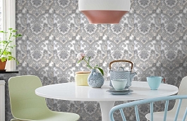 Обои 1939-901 фото в интерьере кухни превью