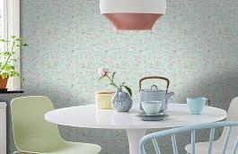 Обои 216714 фото в интерьере кухни превью