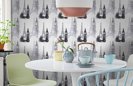 Обои 734805 фото в интерьере кухни превью