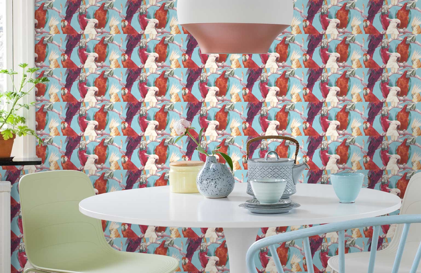 Обои 803112 фото в интерьере кухни