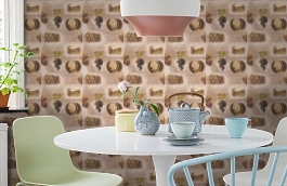 Обои 858600 фото в интерьере кухни превью