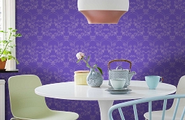 Обои 1969-6 фото в интерьере кухни превью