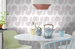 Обои 2031-11 фото в интерьере кухни превью