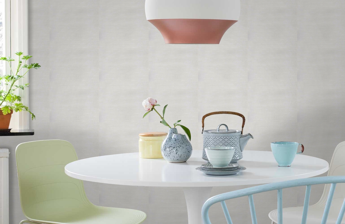 Обои 4830-5 фото в интерьере кухни