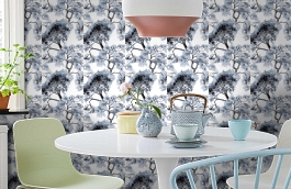 Обои 5268-1 фото в интерьере кухни превью