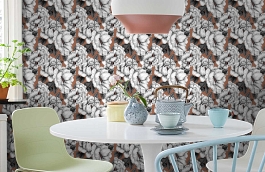 Обои 5269-1 фото в интерьере кухни превью