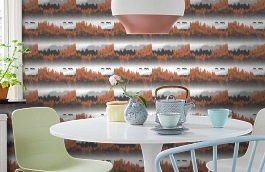 Обои 5276-1 фото в интерьере кухни превью