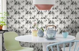 Обои 5278-2 фото в интерьере кухни превью