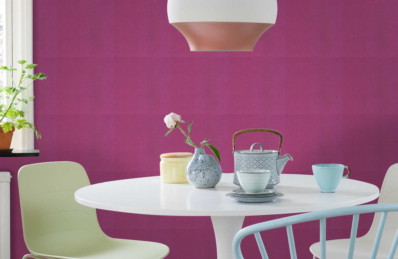 Обои 72221339 фото в интерьере кухни