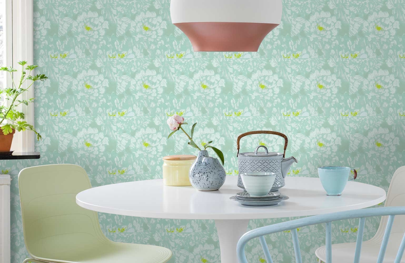 Обои 72270206 фото в интерьере кухни