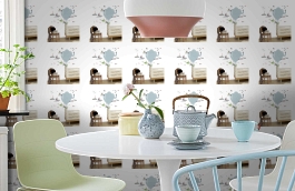 Обои M1002-2 фото в интерьере кухни превью