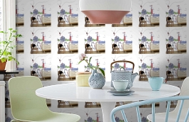 Обои M1003-3 фото в интерьере кухни превью