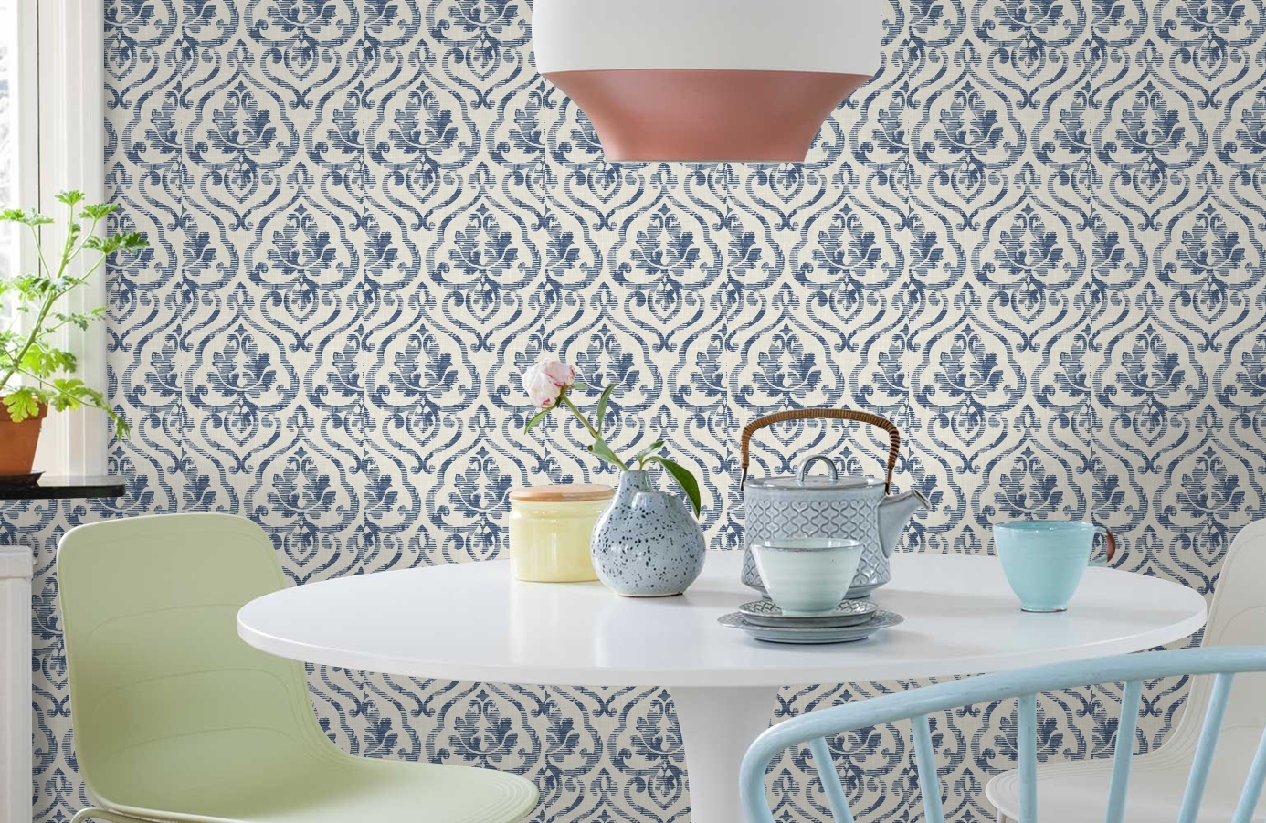 Обои МТ81910 фото в интерьере кухни