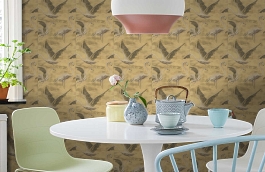 Обои WIL801 фото в интерьере кухни превью