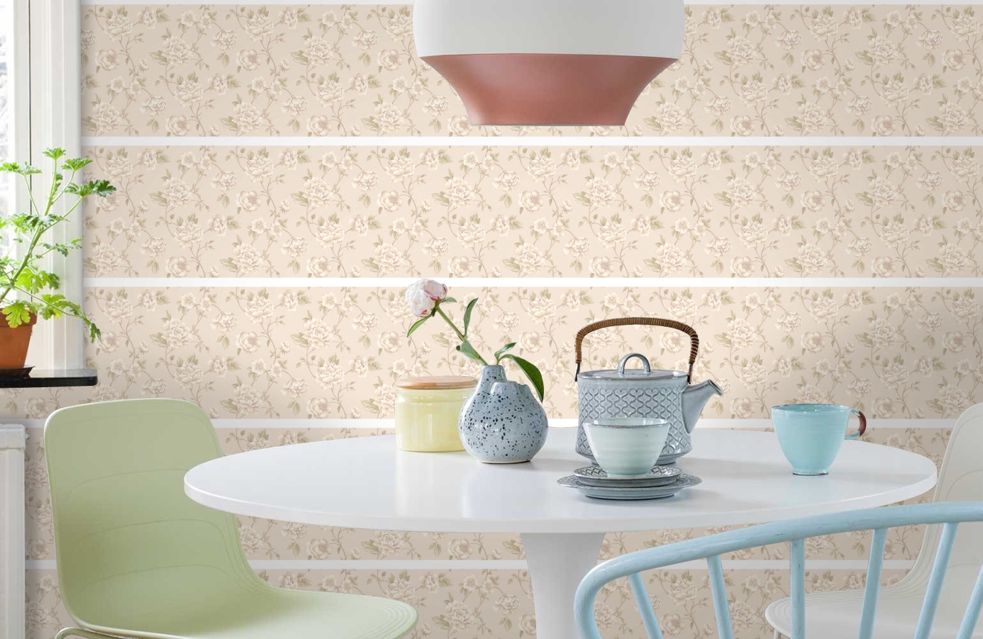 Обои 9029 фото в интерьере кухни