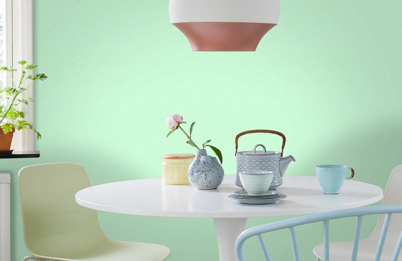 Обои 35834-1 фото в интерьере кухни Обои 35834-1 фото в интерьере кухни