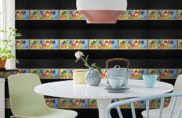 Обои p-580 фото в интерьере кухни превью