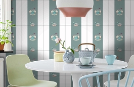 Обои 660400 фото в интерьере кухни превью