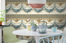 Обои SV61152B фото в интерьере кухни превью