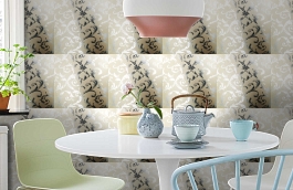 Обои 1328-33 фото в интерьере кухни превью