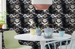 Обои 1330-21 фото в интерьере кухни превью