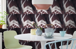 Обои 1331-13 фото в интерьере кухни превью