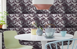 Обои 1332-29 фото в интерьере кухни превью