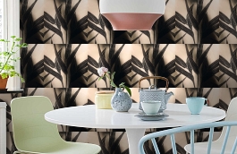 Обои 1765-23 фото в интерьере кухни превью