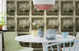 Обои Gallery C Neutral фото в интерьере кухни превью