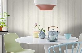 Обои Trianon White TR04 фото в интерьере кухни превью