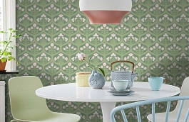 Обои 95-7044 фото в интерьере кухни превью