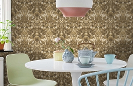 Обои 118-9019 фото в интерьере кухни превью