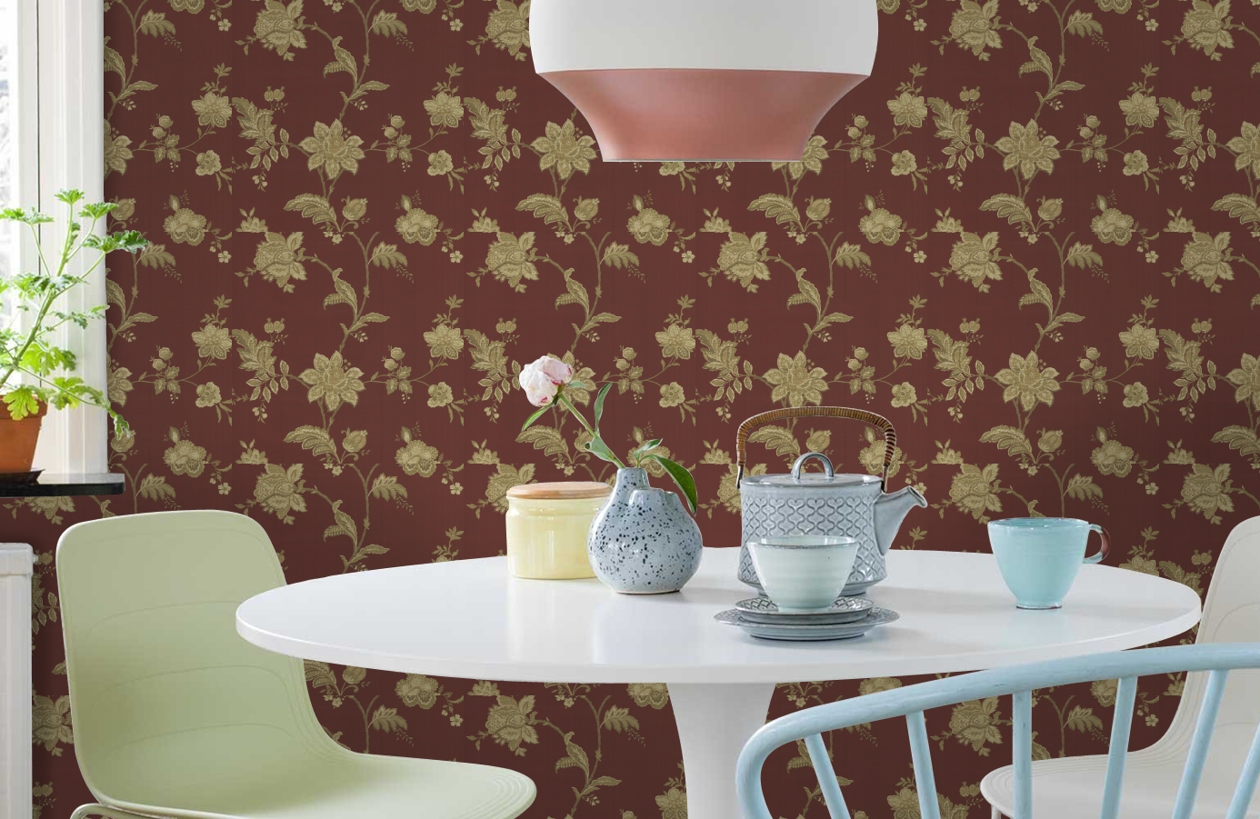 Обои CCE130011 фото в интерьере кухни