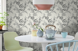 Обои SY40300 фото в интерьере кухни превью