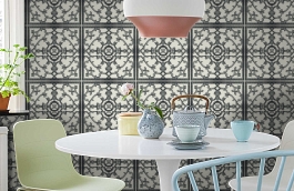 Обои SY42010 фото в интерьере кухни превью