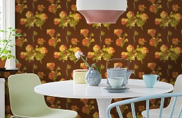 Обои 839-T-6018 фото в интерьере кухни превью