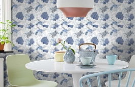 Обои T5733 фото в интерьере кухни превью