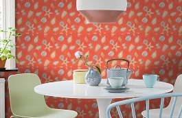 Обои T5761 фото в интерьере кухни превью