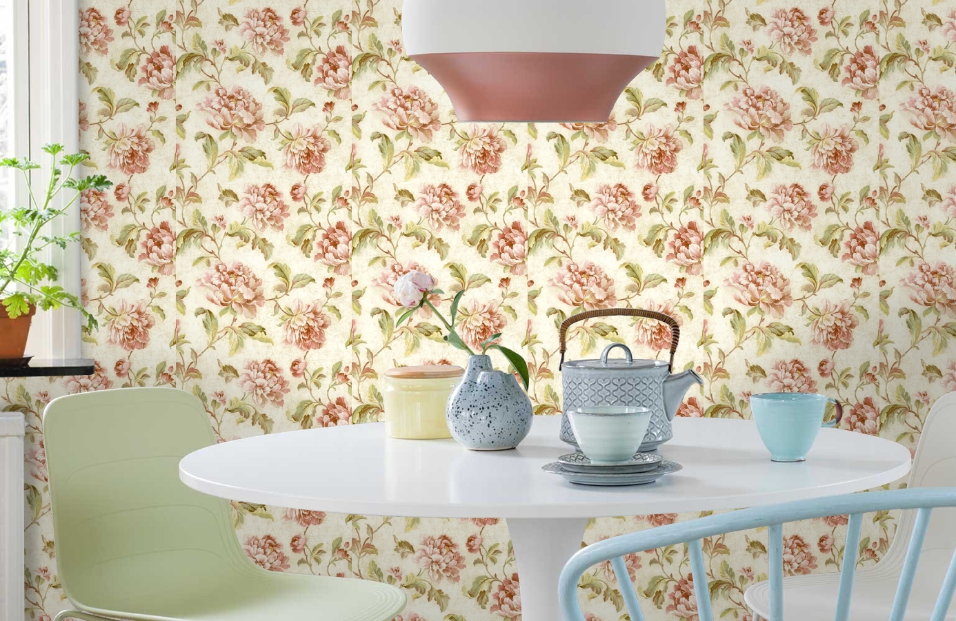 Обои MV70411 фото в интерьере кухни