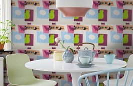 Обои W15.0019.W01 PETS W-01 фото в интерьере кухни превью