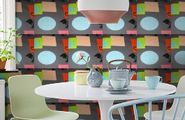 Обои W15.0019.W05 PETS W-05 фото в интерьере кухни превью