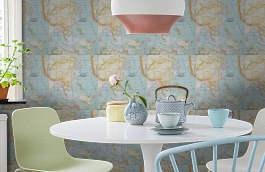 Обои W15.0021.W04 ARQUI W-04 фото в интерьере кухни превью