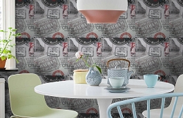 Обои W15.0025.W01 TRIANON W-01 фото в интерьере кухни превью